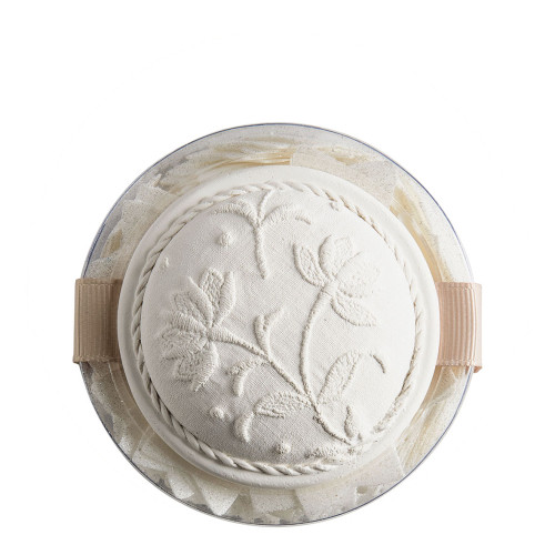 Scatola di foglie di sapone Stelle bianche glitterate - Profumo Rosa