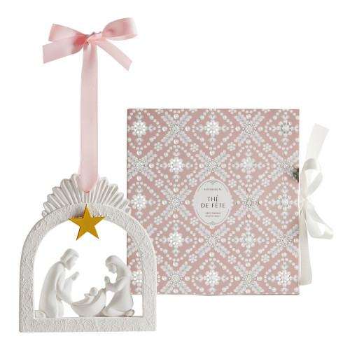 Pearly Holiday Scented Nativity Scene - Thé de Fête