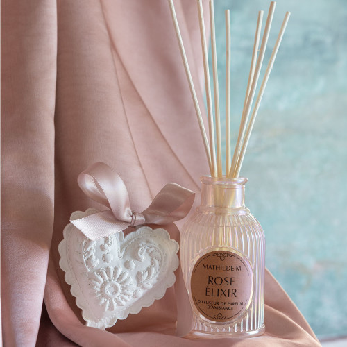 Coffret Diffuseur de parfum d'ambiance Les Intemporelles en Fête - Rose Élixir Coffret Diffuseur de parfum d'ambiance Les Intemporelles en Fête - Rose Élixir