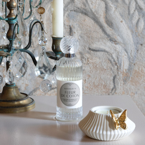 Butterfly candle holder gift set and 6 scented candles - Marquise