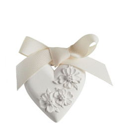 Décor parfumé Cœur Fleuri - Petit modèle - Bois de Cachemire