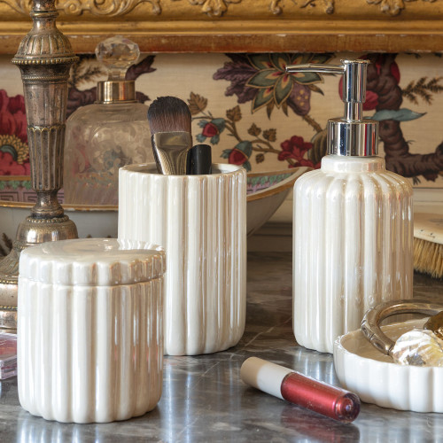Dispenser di sapone Lucentezza Madreperlata in ceramica