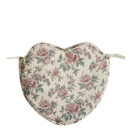 Bolsa Coração em tecido Marquise