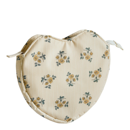 Pochette Cœur en tissu Fleur de Mandarine Pochette Cœur en tissu Fleur de Mandarine