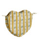 Pochette Cœur en tissu Fleur d'Oranger