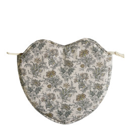 Pochette Cœur en tissu Voile de Lin