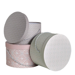 Set of 3 Pearly Celebration storage boxes