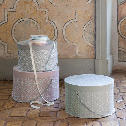 Set of 3 Pearly Celebration storage boxes Set of 3 Pearly Celebration storage boxes