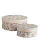 Set of 2 storage boxes Voile de Lin