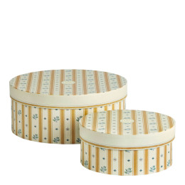 Set of 2 Fleur d'Oranger storage boxes