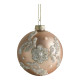 Set of 3 Fancy Glass Christmas Ornaments