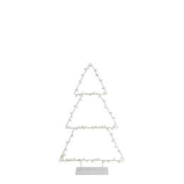Sapin lumineux en métal - Petit modèle - H. 50 cm