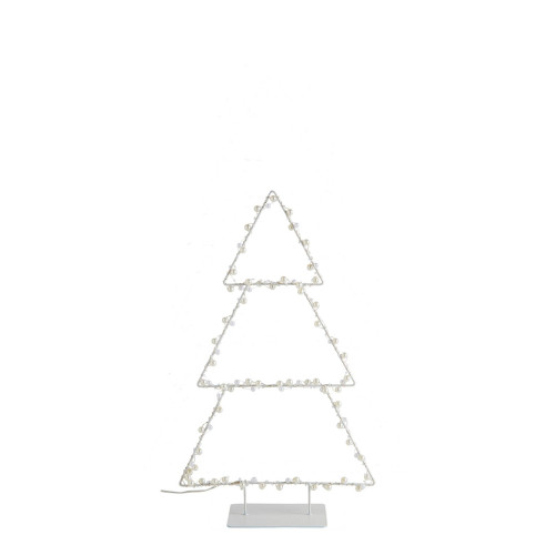 Sapin lumineux en métal - Petit modèle - H. 50 cm