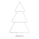 Sapin lumineux en métal - Grand modèle - H. 80 cm