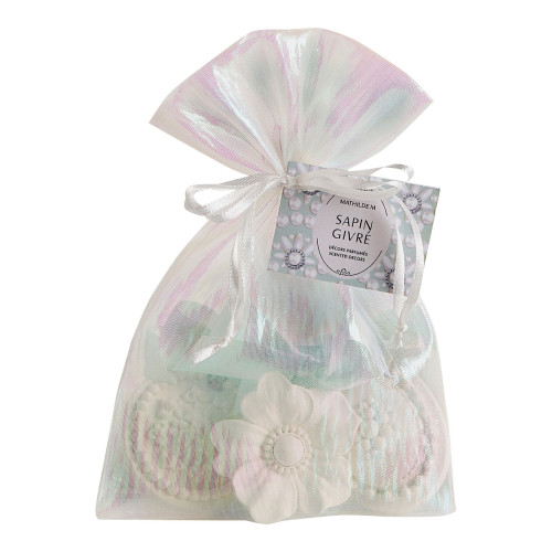 Pochon de 3 décors parfumés Fête Nacrée - Sapin Givré