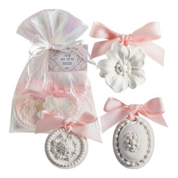 Pochon de 3 décors parfumés Fête Nacrée - Thé de Fête