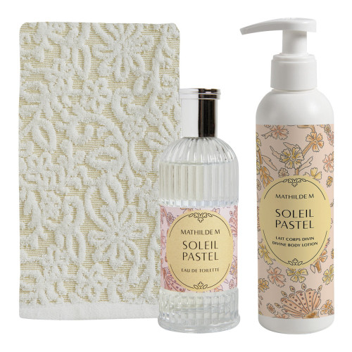 Neceser de Belleza eau de toilette 100 ml y leche corporal Divina 250 ml - Soleil Pastel