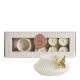 Butterfly candle holder set and 6 scented candles - Rose Élixir