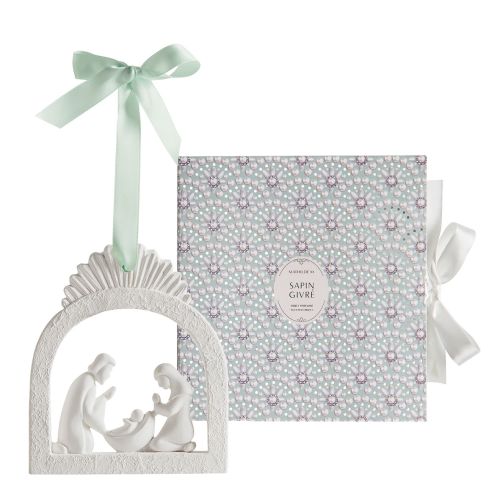 Crèche de Noël parfumée Fête Nacrée - Sapin Givré