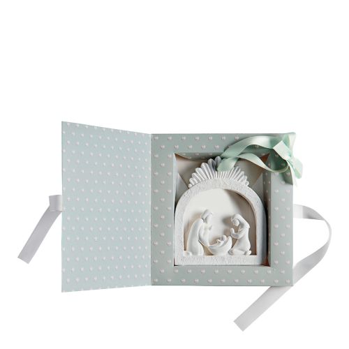 Crèche de Noël parfumée Fête Nacrée - Sapin Givré