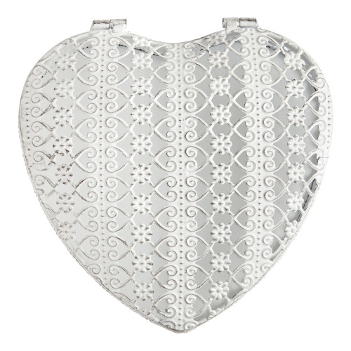 Heart Metal Jewellery Box - Large Size - 18.5 x 6 cm