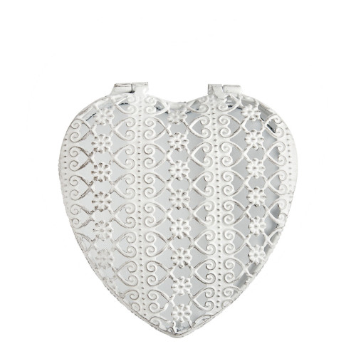 Scatola portagioielli Cuore in metallo - Modello piccolo - 14 x 6 cm