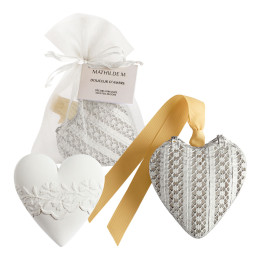 Heart Box and Scented Decoration - Douceur d'Ambre