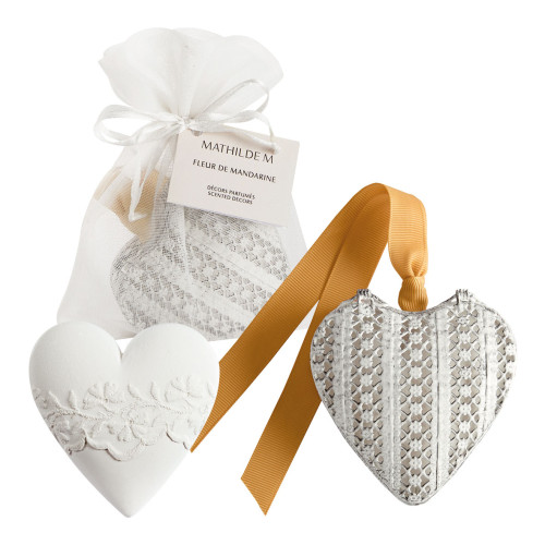 Heart Box and Scented Decoration - Fleur de Mandarine