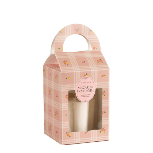 Scented Candle Gourmandises d'Été 145 g - Macaron Framboise
