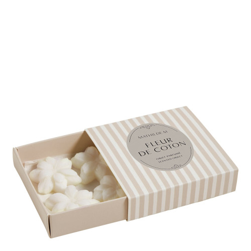Coffret de 4 adornos fundentes de cera perfumada - Fleur de Coton