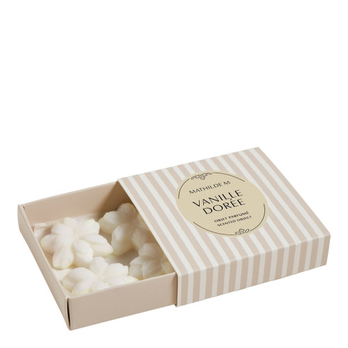 Cofre de 4 decorados fundentes en cera perfumada - Vanille Dorée