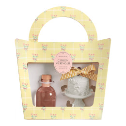 Cofre difusor de perfume 50 ml y decorado Gourmandises d'Été - Citron Meringué