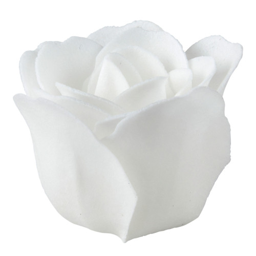 Scented Set of 6 White Soap Roses