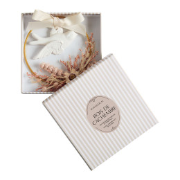 Corona floral Paloma perfumada - Bois de Cachemire
