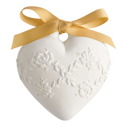 Décor parfumé Grand Cœur brodé - Douceur d'Ambre