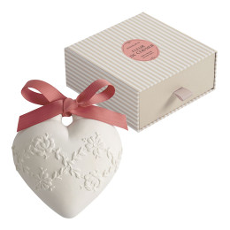 Decoro profumato Grand Cœur brodé - Fleur de Cerisier