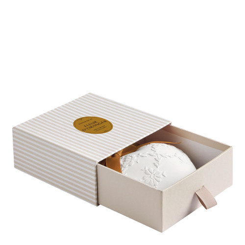 Décor parfumé Grand Cœur brodé - Fleur d'Oranger