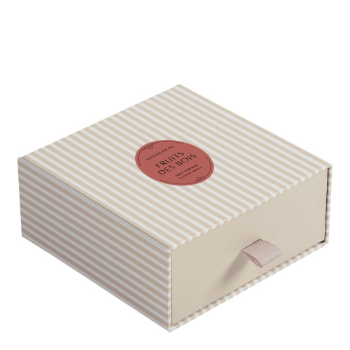 Décor parfumé Grand Cœur brodé - Fruits des Bois