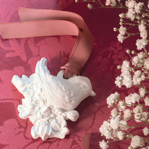 Décor parfumé Mésange - Grand modèle - Fleur de Cerisier