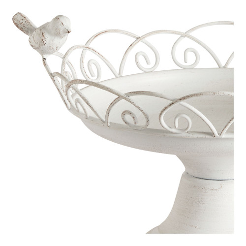 Plato redondo con pie Oiseaux en metal - ⌀ 25,5 x 18 cm