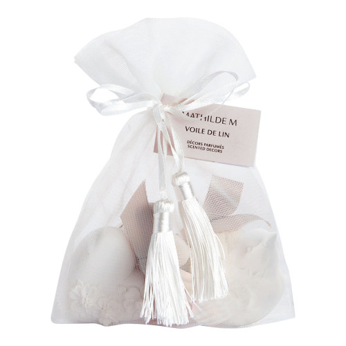 Pochon de 3 décors parfumés - Voile de Lin