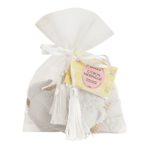 Pouch of 3 Scented Decorations Gourmandises d'Été - Citron Meringué