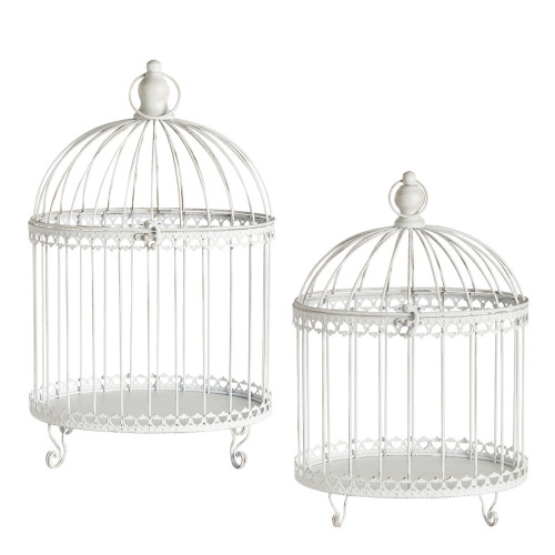 Set of 2 Decorative Cages in Metal