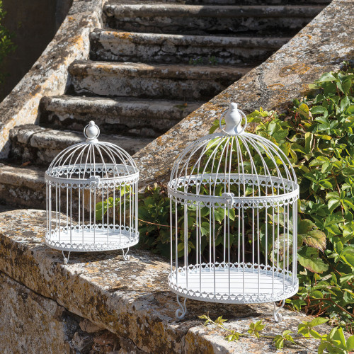Set of 2 Decorative Cages in Metal