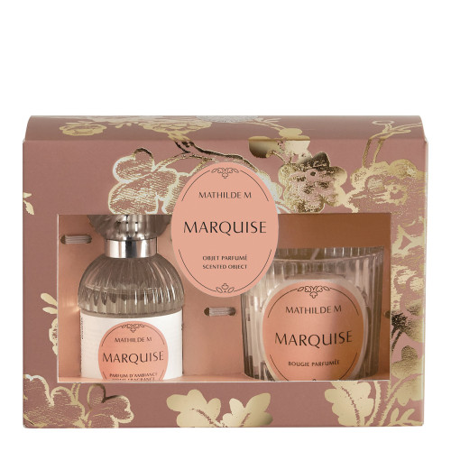 Estuche de perfume de ambiente y vela perfumada Trésor de Fleurs - Marquise