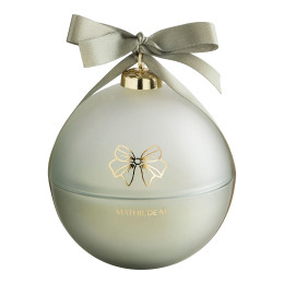 Bougie parfumée Boule de Noël Rubans de Fête 210 g - Sapin Doré