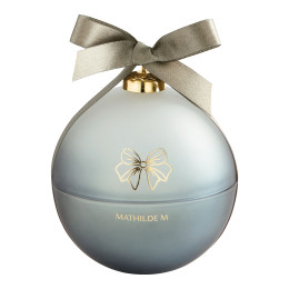 Bougie parfumée Boule de Noël Rubans de Fête 210 g - Musc Irisé
