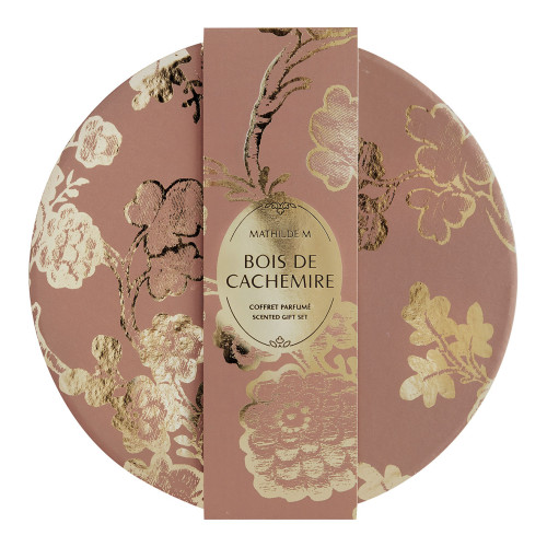 Trésor de Fleurs Bow fragrance diffuser and scented candle gift set - Bois de Cachemire