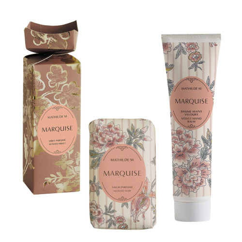 Cofanetto balsamo mani e sapone Trésor de Fleurs - Marquise