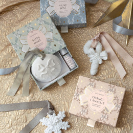 Décor parfumé et concentré de parfum Rubans de Fête - Sapin Doré
